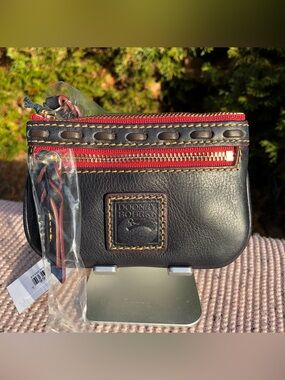 NWT - Dooney Bourke Florentine Small Coin Case in Navy